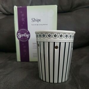 Scentsy Stripe Plug-In Warmer with Purple Accent